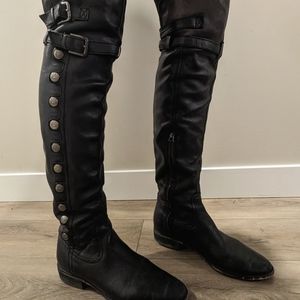 Sam Edelman thigh high soft "leather" boots